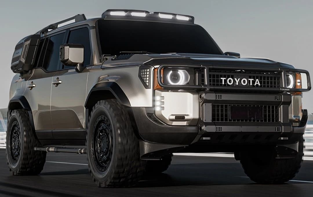 Toyota off-road SUV with dark window tint